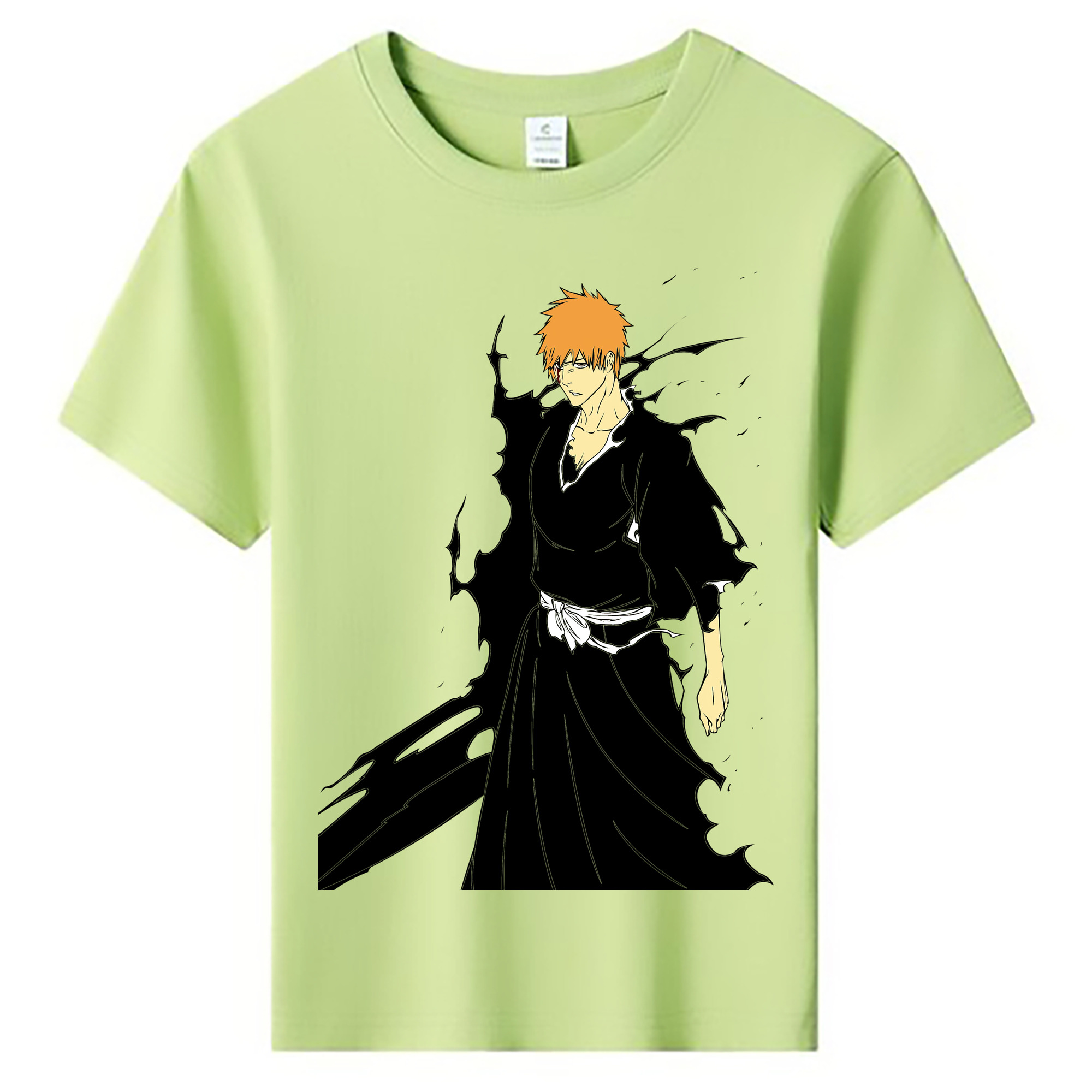 （画像用） ブリーチ 黒崎一護（くろさき いちご）BLEACH Kurosaki Ichigo 綿100％キッズTシャツ（フロントプリント）